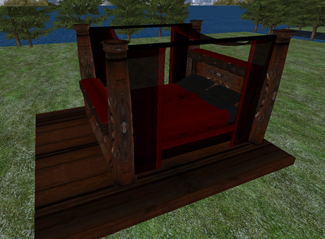 Second Life Marketplace - 4 Poster cuddle bed